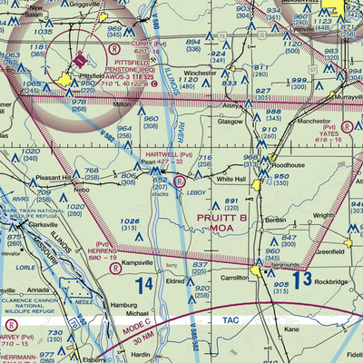 Hartwell Ranch RLA Restricted Landing Area (79IS) VFR Sectional  Gaming Mouse Pad