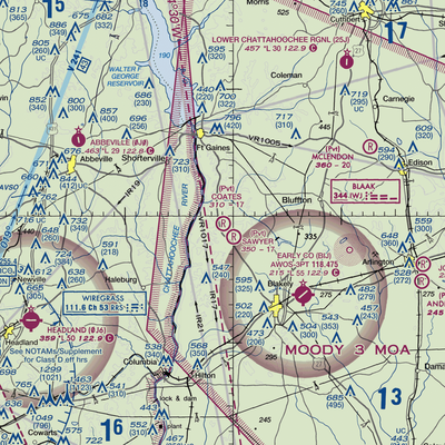 Coates Airport (79GA) VFR Sectional  Gaming Mouse Pad