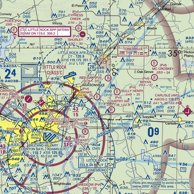 Franke Field (79AR) VFR Sectional  Gaming Mouse Pad