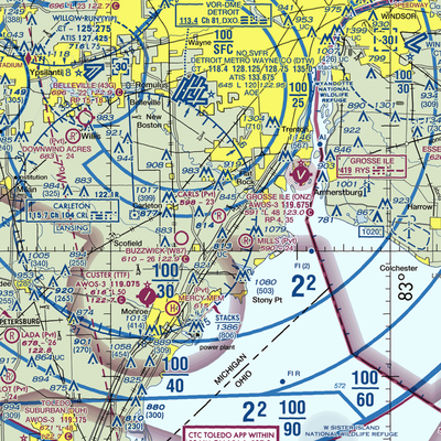 Carls Airport (78MI) VFR Sectional  Gaming Mouse Pad