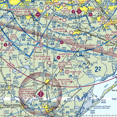 Garrett Ranch Airport (77XS) VFR Sectional  Gaming Mouse Pad