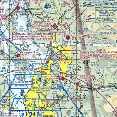 Heineck Farm Airport (76WA) VFR Sectional  Gaming Mouse Pad