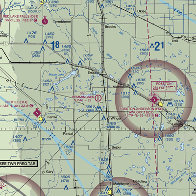 Hemmingsen Private Airport (76MN) VFR Sectional  Gaming Mouse Pad