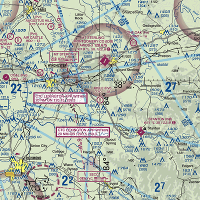 Hisle Field (75KY) VFR Sectional  Gaming Mouse Pad