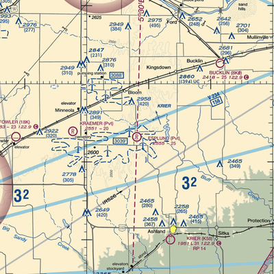 Esplund Farm Airport (75KS) VFR Sectional  Gaming Mouse Pad