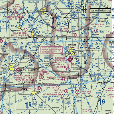 Reinke Airport (75IS) VFR Sectional  Gaming Mouse Pad