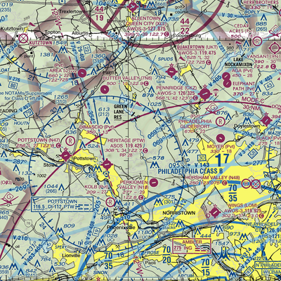 Shontz Airport (74PA) VFR Sectional  Gaming Mouse Pad