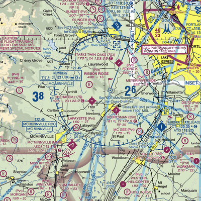 Stan Jost Airport (74OR) VFR Sectional  Gaming Mouse Pad