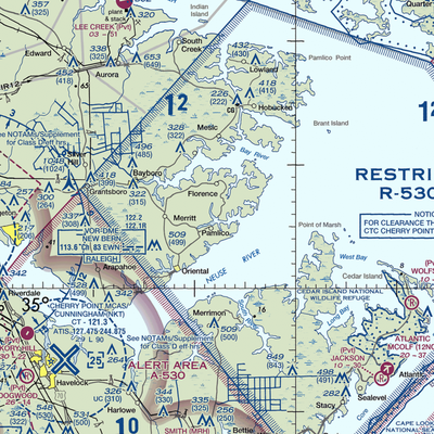 Benton Farm Airport (74NC) VFR Sectional  Gaming Mouse Pad