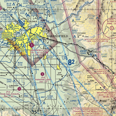 Di Giorgio Ranch Landing Strip (74CL) VFR Sectional  Gaming Mouse Pad