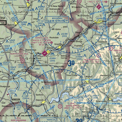 Olmstead Landing Strip (73NY) VFR Sectional  Gaming Mouse Pad