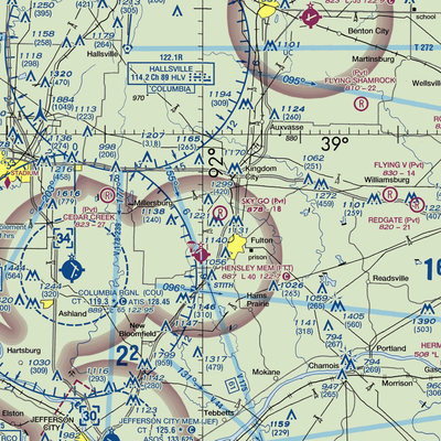 Sky-Go Farms Airport (73MU) VFR Sectional  Gaming Mouse Pad