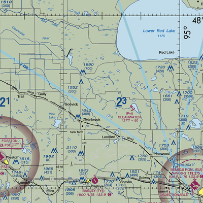 Bardwell Airstrip (72MN) VFR Sectional  Gaming Mouse Pad