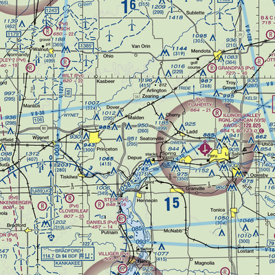 Foley Airport (72LL) VFR Sectional  Gaming Mouse Pad