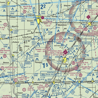 Adams Restricted Landing Area Number 1 (70LL) VFR Sectional  Gaming Mouse Pad