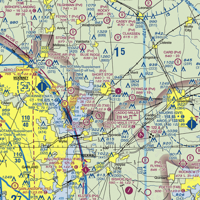 Mullins Landing Airport (6XS3) VFR Sectional  Gaming Mouse Pad