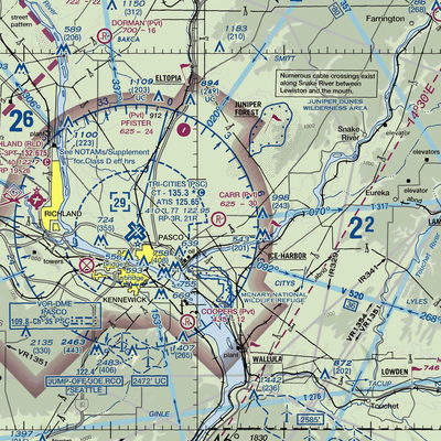 Carr Airport (6WA6) VFR Sectional  Gaming Mouse Pad