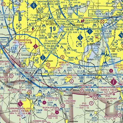 Hess Airport (6TX8) VFR Sectional  Gaming Mouse Pad