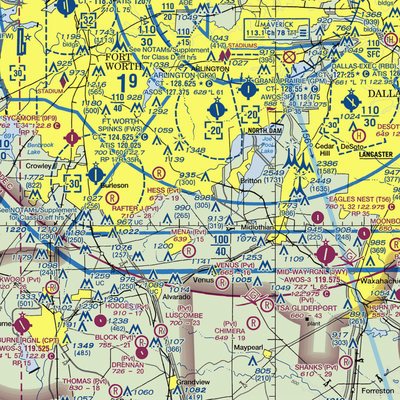 Flying L Airpark (6TX7) VFR Sectional  Gaming Mouse Pad