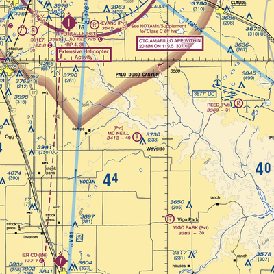 Mc Neill Ranch Airport (6TE7) VFR Sectional  Gaming Mouse Pad