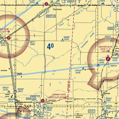 Coldwater Ranch Airport (6TE4) VFR Sectional  Gaming Mouse Pad