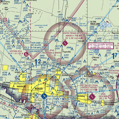 Norman & White Airport (6TE1) VFR Sectional  Gaming Mouse Pad