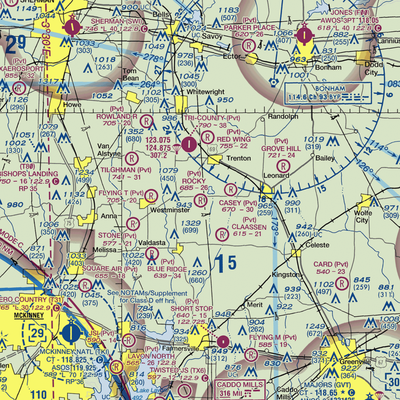 Rockys Place Airport (6TA2) VFR Sectional  Gaming Mouse Pad