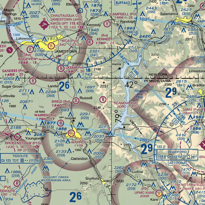 Scandia Air Park (6PA4) VFR Sectional  Gaming Mouse Pad