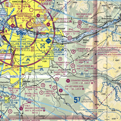 Schmidt Airport (6OR7) VFR Sectional  Gaming Mouse Pad