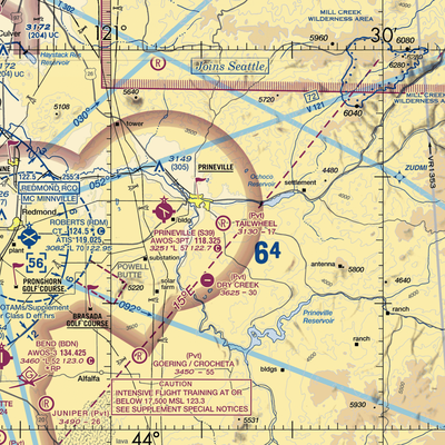 Tailwheel Airport (6OR4) VFR Sectional  Gaming Mouse Pad