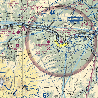 Pointers Airport (6OR1) VFR Sectional  Gaming Mouse Pad