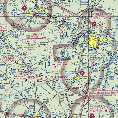 Cox-Grantham Airfield (6NC0) VFR Sectional  Gaming Mouse Pad