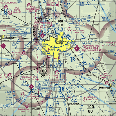 South Hector Airstrip (6NA2) VFR Sectional  Gaming Mouse Pad