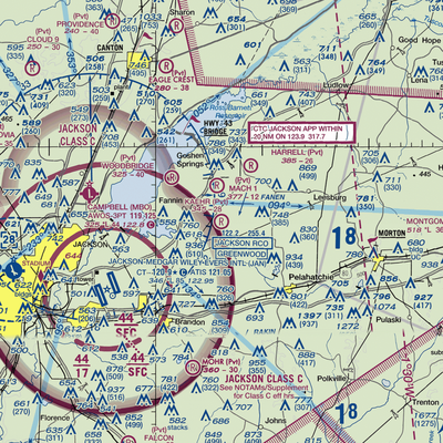 Kaehr Airport (6MS6) VFR Sectional  Gaming Mouse Pad