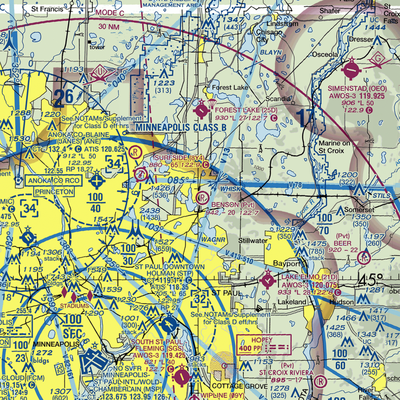 Benson Airport (6MN9) VFR Sectional  Gaming Mouse Pad