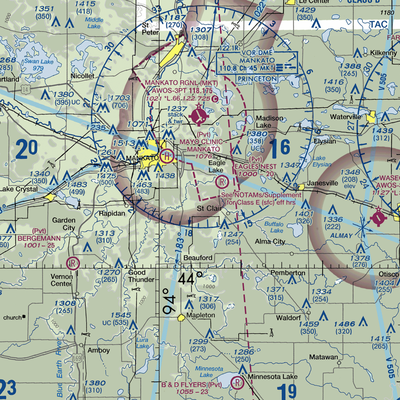 Mankato Farmstrip Airport (6MN7) VFR Sectional  Gaming Mouse Pad