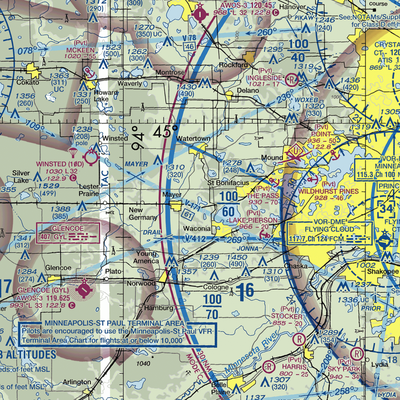 Goose Lake Seaplane Base (6MN6) VFR Sectional  Gaming Mouse Pad