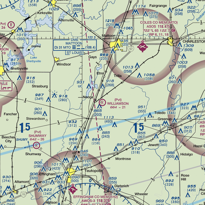 Williamson Airport (6LL0) VFR Sectional  Gaming Mouse Pad