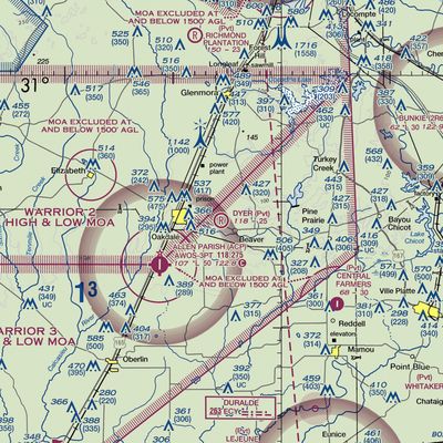 Dyer Airport (6LA4) VFR Sectional  Gaming Mouse Pad