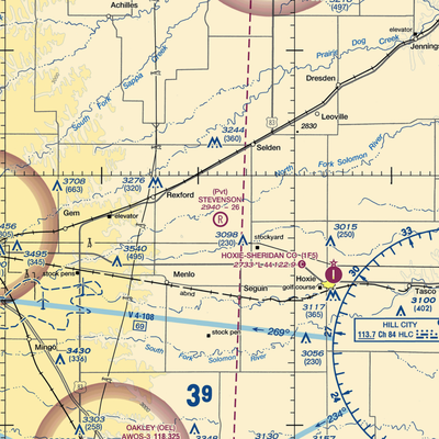 Stevenson Private Airport (6KS2) VFR Sectional  Gaming Mouse Pad