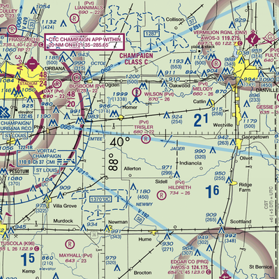 Trisler Airport (6IS8) VFR Sectional  Gaming Mouse Pad