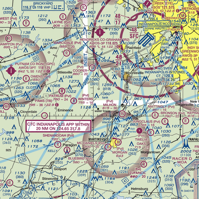 Mershon Airport (6IN6) VFR Sectional  Gaming Mouse Pad