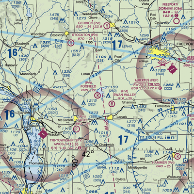 Foxfield Aerodrome (6IL4) VFR Sectional  Gaming Mouse Pad