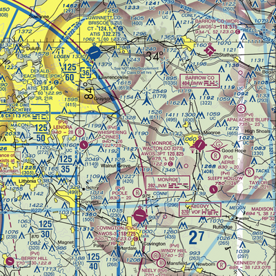 Spring Valley Farm Airport (6GA4) VFR Sectional  Gaming Mouse Pad