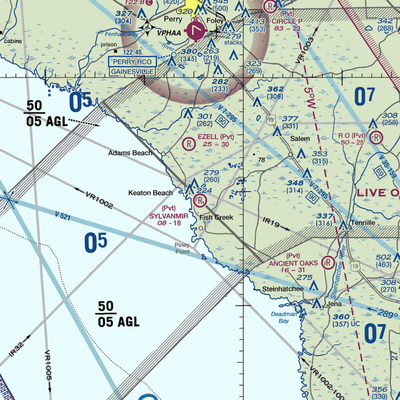 Sylvanmir Farms Airport (6FL4) VFR Sectional  Gaming Mouse Pad