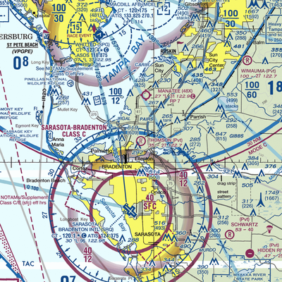 Thomson Airfield (6FD7) VFR Sectional  Gaming Mouse Pad