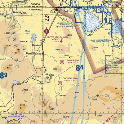 Triple R Ranch Airport (6CA1) VFR Sectional  Gaming Mouse Pad