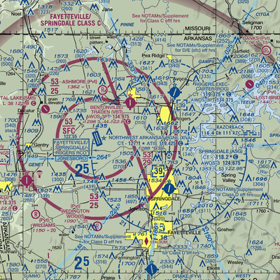 Elder Airstrip (6AR1) VFR Sectional  Gaming Mouse Pad