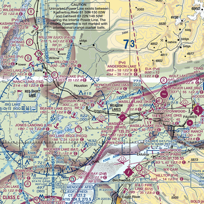 Tulakes Airport (6AK8) VFR Sectional  Gaming Mouse Pad