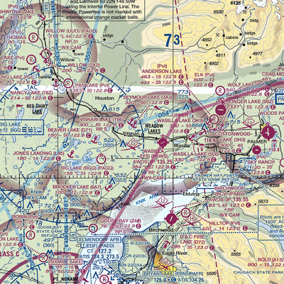 Rainbow Heights Estates Airstrip (6AK7) VFR Sectional  Gaming Mouse Pad